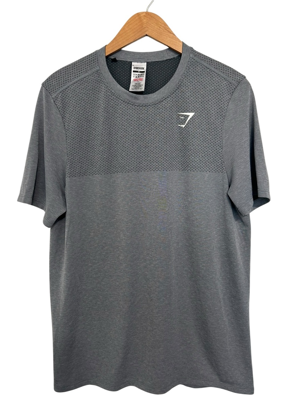 Gymshark Vital Seamless Performance Tee Sz M Gray